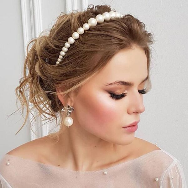 

hair accessories meetvii vintage women girls pearls hairband elegant headband holder headwear head band sweet