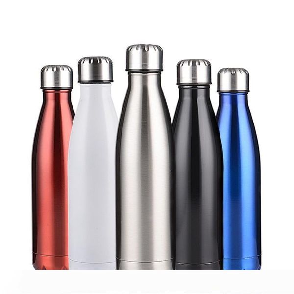 

stainless steel cola water bottle for men and women outdoor sport portable vacuum cup portable design drinking tool 19yb zz