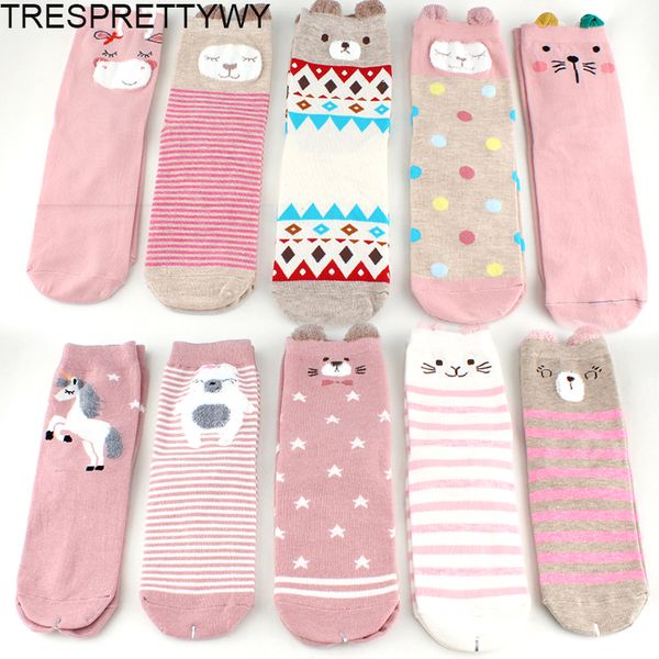 

5pairs New Brand Winter Autumn Women Cotton Cartoon Socks Female Girl Cute Warm Funny Sock Pattern Calcetines Gifts Dropshipping