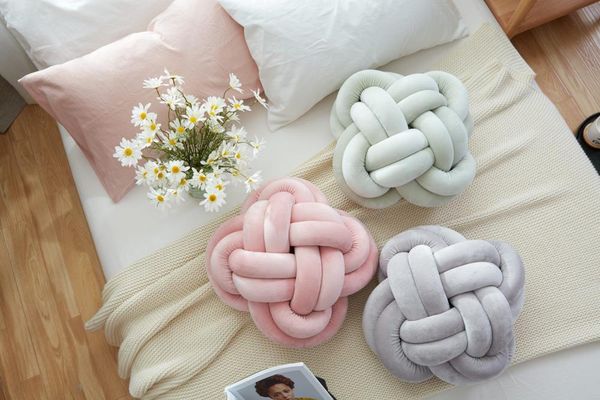 

30cm nordic pillow pillow decoration knot home decoration