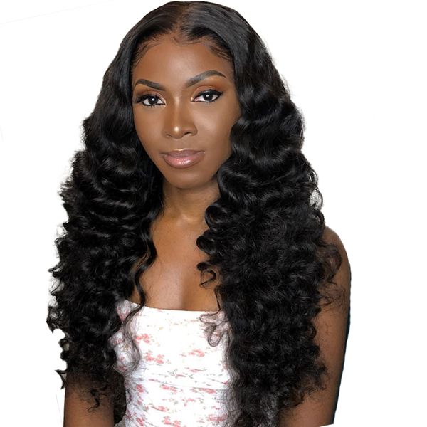 

перуанский парик человеческих волос с глубокими волнами предварительно сорвал с волосами младенца 8-20inch парик фронтальной волны глубоких, Black;brown