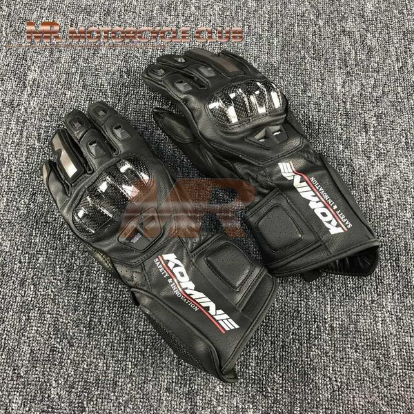 

guantes de motocross resistentes al desgaste de la pantalla táctil cuero para motocicleta verano gk-198, Black