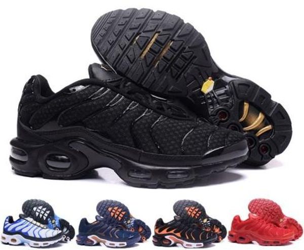 

2019 Новый Дизайн Высочайшее Качество TN Мужские ШОУ Дышащий Сетка Chaussures Homme Tn REqUin Noir Повседневная Бег ШОУ Размер 7-12