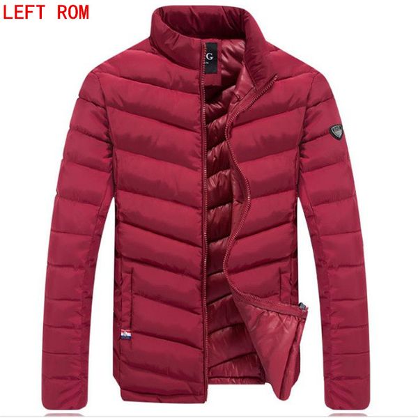 

men's down jacket new winter parkas down coat men duck jacket coats men fashi onable stand thin warm white duck, Black