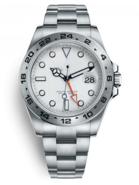 

men's luxury 316l stainless steel mechanical watch, m216570-0001 sapphire with gmt function movement date mechanical watch, Slivery;brown