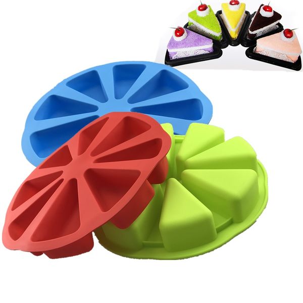 

safety silicone cake pudding triangle fondant cakes mould muffin kitchen baking tools