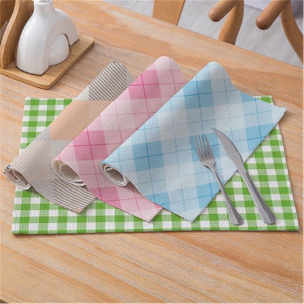 

классические геометрические решетки хлопок и лен для столовых приборов сделайте водостотьким и масл-доказательство, изоляция жары пусковой п