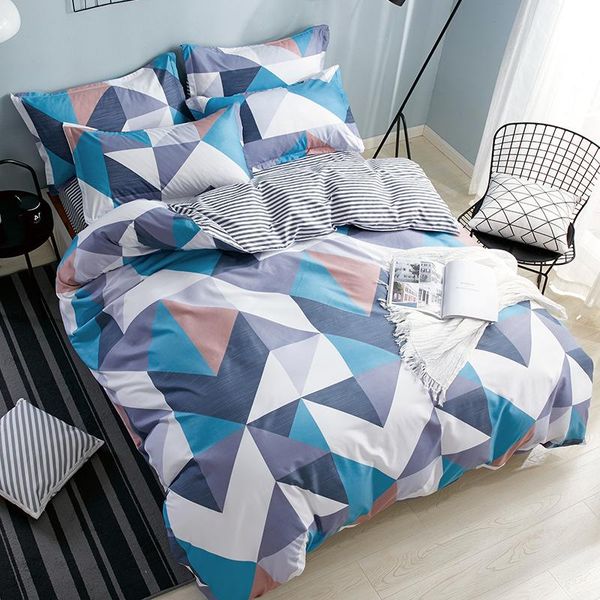 

4 pcs pure color double-sided natural silk bedding sets comfortable quilt bed sheets soft pillow cases fashion