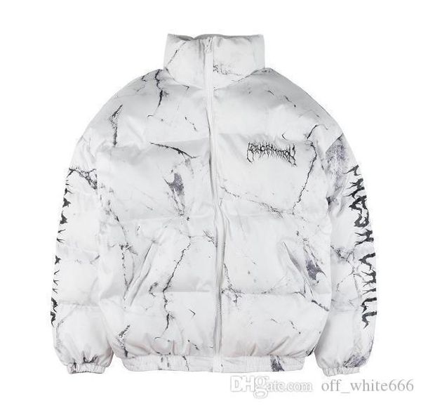 

new mens fashion down cotton trend street dance fashion warm black and white jacket polyester luxury cotton casual jacket