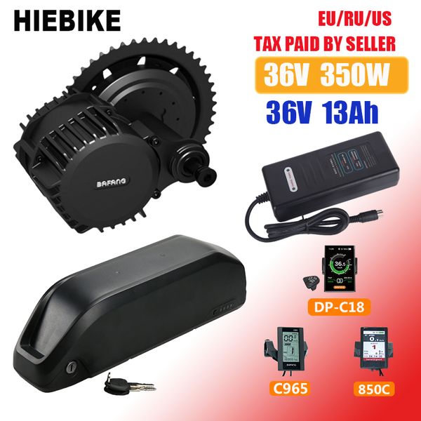 

36v 350w bafang motor electric bike kit with lithium battery 36v 13ah ebike conversion kit electric bicycle engine bbs01 8fun