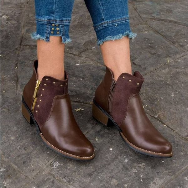 

oeak women' s boots low cut embroider flower ankle booties for lady natural leather round toe elastic band female shoes, Black