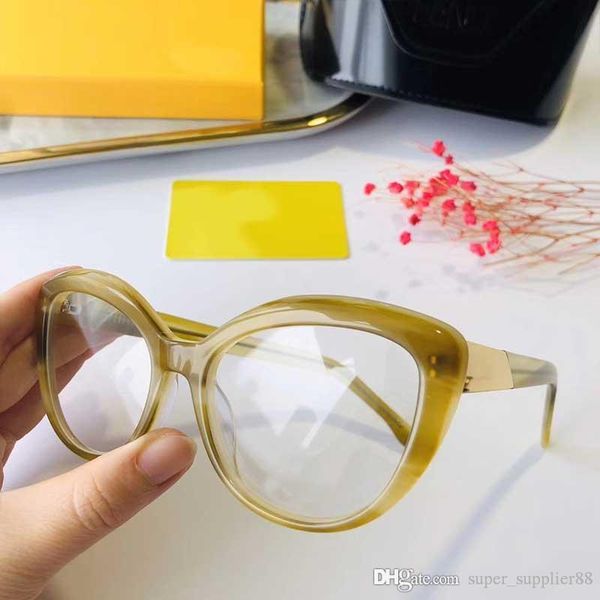 

brand designer glasses ladies fashion designers or optical frames popular retro style uv-resistant lenses cat frames 0653, White;black