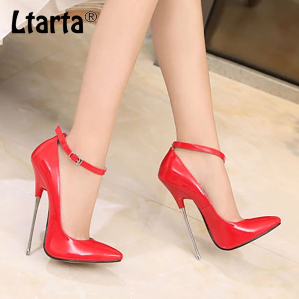 

ltarta women super high 16cm heels supply nightclubs plus size high-heeled shoes t-stage catwalk red heels wz-a16, Black