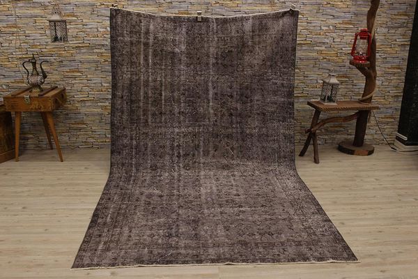 

gray handmade vintage kilim, anatolian style rug antique rug