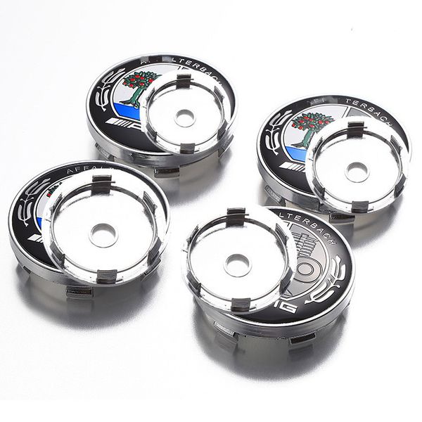 

4шт Для Benz Автомобильного концентратора центра Крышка Яблоня 60мм ABS алюминиевого