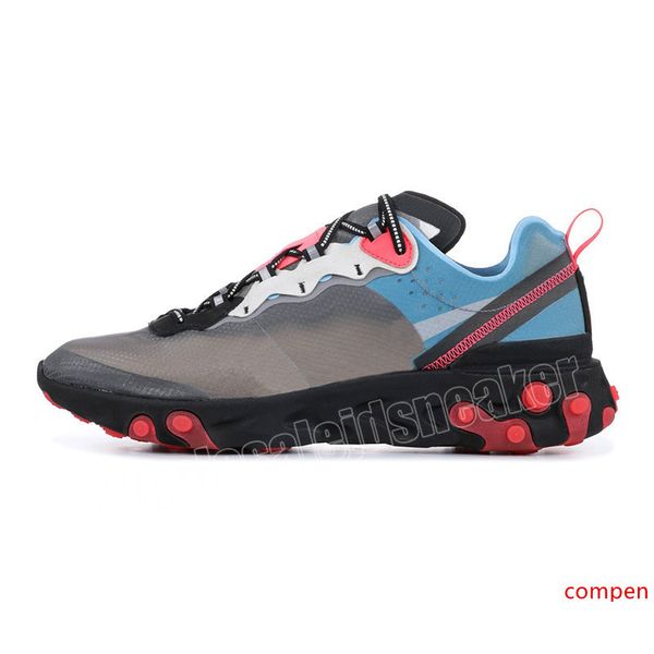 

react element 87 running shoes undercover for men women orewood royal tint hyper fusion total orange mens trainer sports sneakers 36-45