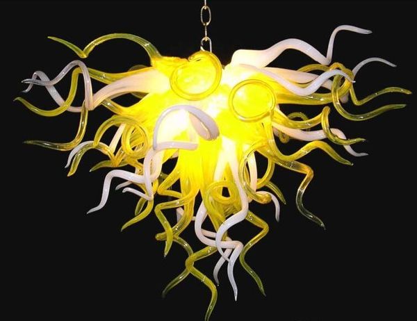 

lemon yellow small lamps hanging heart blown glass chandelier lightings led bulbs art lamps indoor home decor