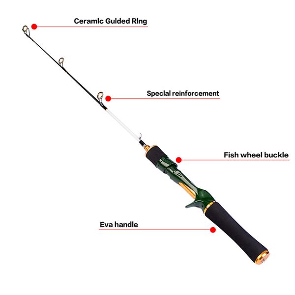 

new fishing rod 60/70/80cm frp road aachen carbon fiber fishing rod travel spinning lure sea saltwater pole a1