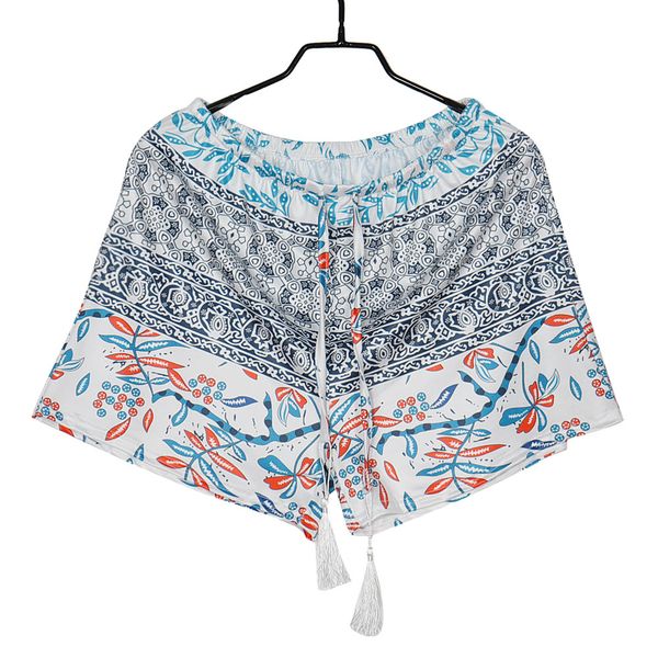 

women fashion print pattern pants summer casual shorts high waist short pants 100% brand new and may 13, White;black