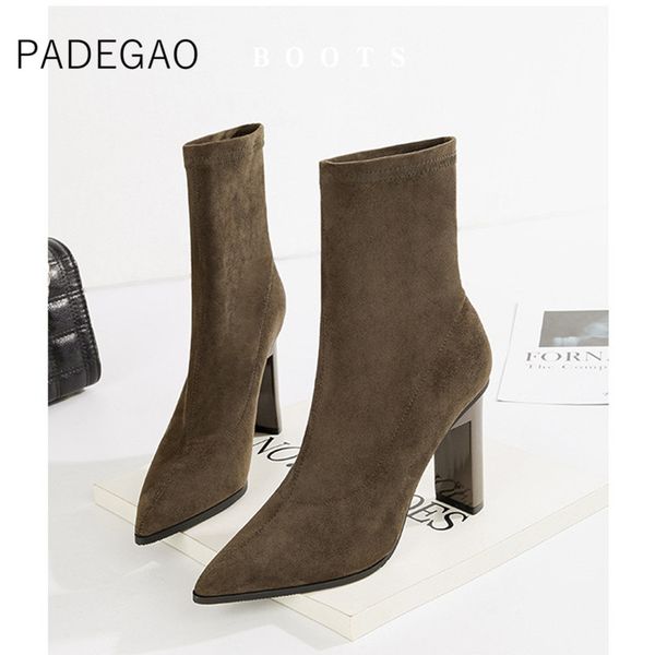 

women boots 2019 ankle boots for women korean casual elegant shoes, Black