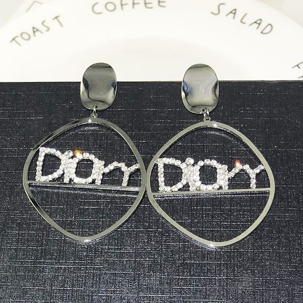 

fashion big hoop earrings geometric statement earring for women hypoallergenic gold large round ear rings jewelry, Golden;silver