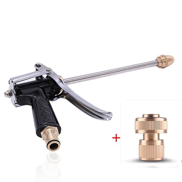 

brass garden water guns with flow connector spray nozzle hose watering flower/cleaning adjustable nozzle garden irrigation