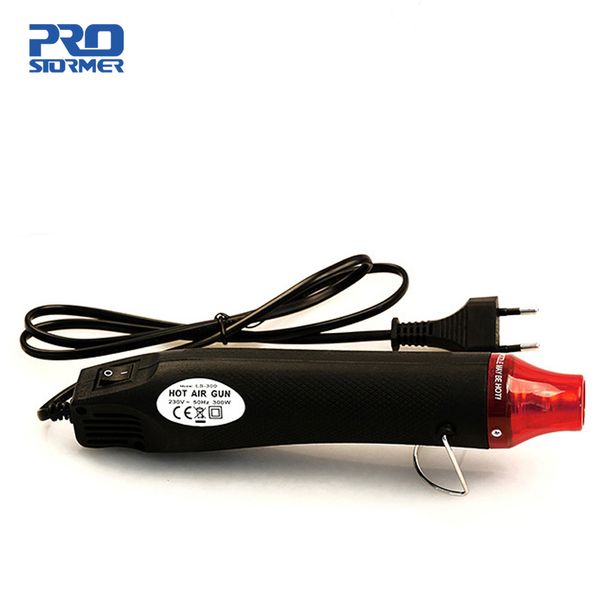 

prostormer 220v 300w air temperature gun diy using heat gun with supporting seat shrink electric power tool eu plug