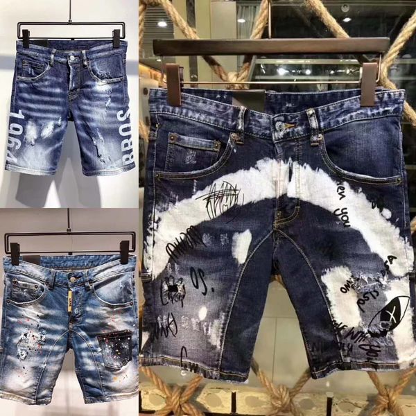 

мужские дизайнерские джинсы летние модные авангардные курьерские удобные эластичные поясные свободные джинсы мужские удобные дышащие дизайне, White;black