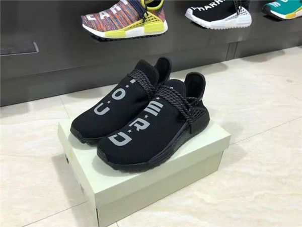 

2019 pharrell williams tr human race hu trail casual shoes mens women pw real boots solar pack sneakers sports
