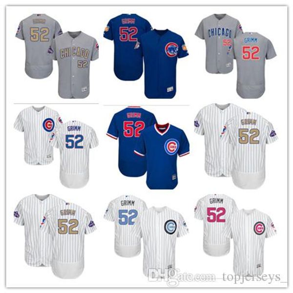 

wholesale custom men women youth majestic cubs jersey #52 justin grimm home blue grey white baseball jerseys, Blue;black