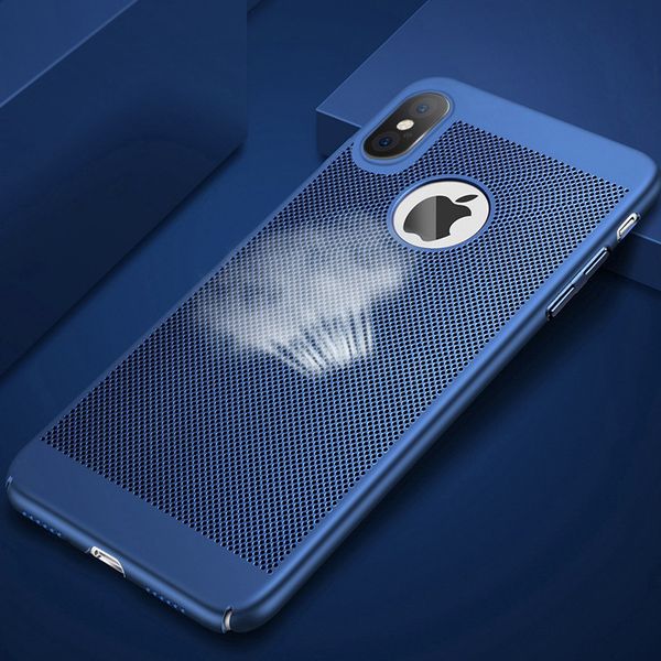 

ultra slim coque для iphone 6 6s 7 8 plus case полый тепловыделяющий жесткий чехол для пк для iphone 7 10 xr задняя крышка