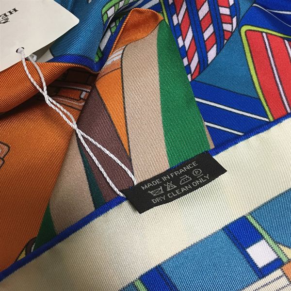 

wholesale-new design pirnt pattern beautiful good quality 100% silk size: 90cm-900cm women's square scaves for lady, Blue;gray