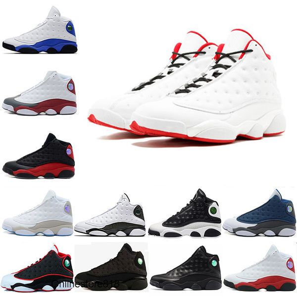 

new 13 13s black cat phantom hyper royal olive wheat gs bordeaux dmp chicago men basketball shoes 13s sports sneaker shoes ing