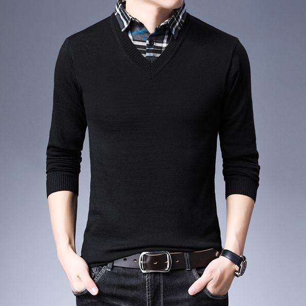 

men long sleeve cardigan v-neck sweaters new cotton brand sweater loose solid button fit knitting casual style clothes, White;black