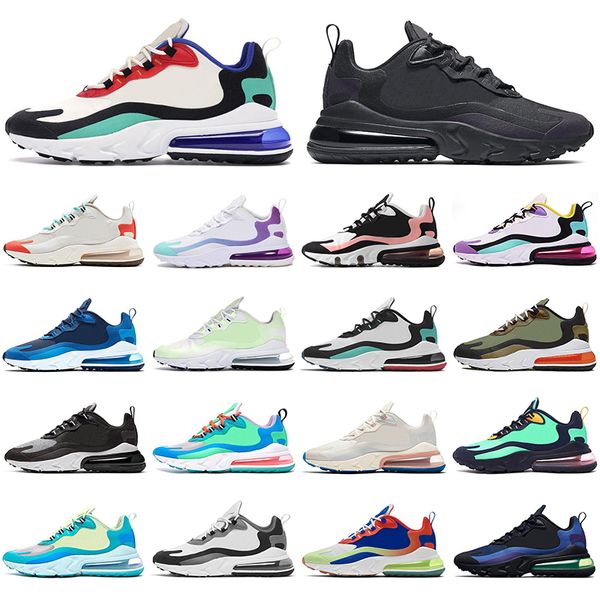 

2020 with socks air max 270 react blue void men women running shoes breathable athletic sports sneakers outdoor mens trainers