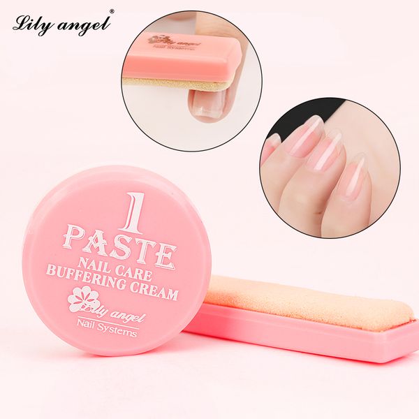 

1box nail polishing wax set nail art manicure luster buffing paste&powder care buffer cream sheepskin file kit tools z25, Red;pink