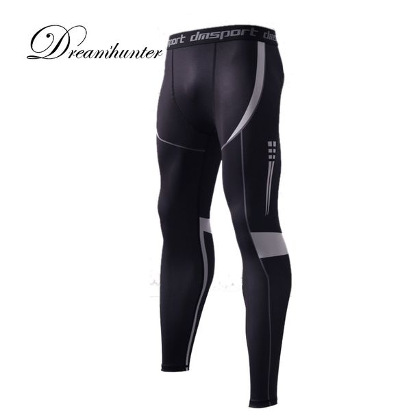 

elastic soft 3xl compression pants quick drying tight trouser workout leggings for running cycling jogging gym male sport wear, Black;blue