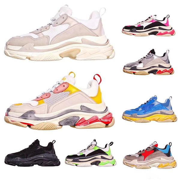 

2019 New Triple S Dad Shoes Fashion Luxury Mens Womens Platform Sneakers Ladies Youth utility Designer Walking Jogging Casual Shoes