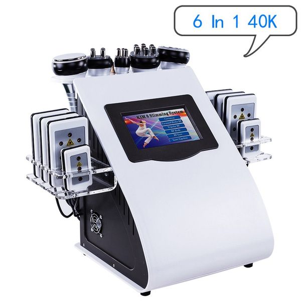 

6-in-1 40k ultrasonic cavitation machine ultrasonic cavitation fat laser rf vacuum weight reducer dhl-ups air transport