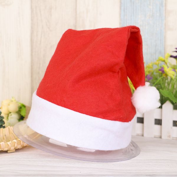 

10pcs/lot adults and kids christmas caps thick ultra soft plush santa claus holidays fancy dress hats fashionable cap bp053