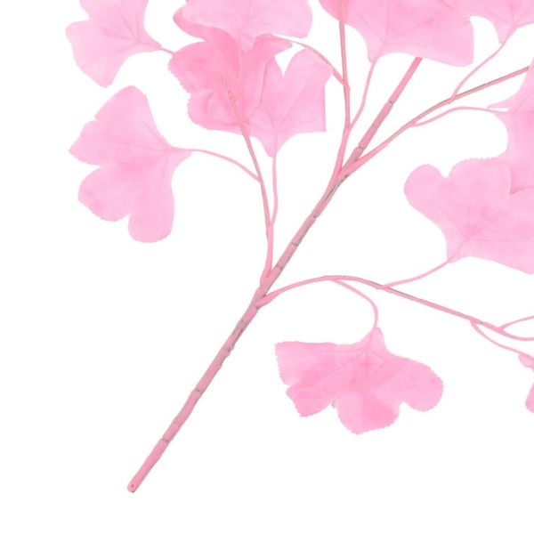 

artificial leaves ginko 10 pcs pink 65 cm wall stickers