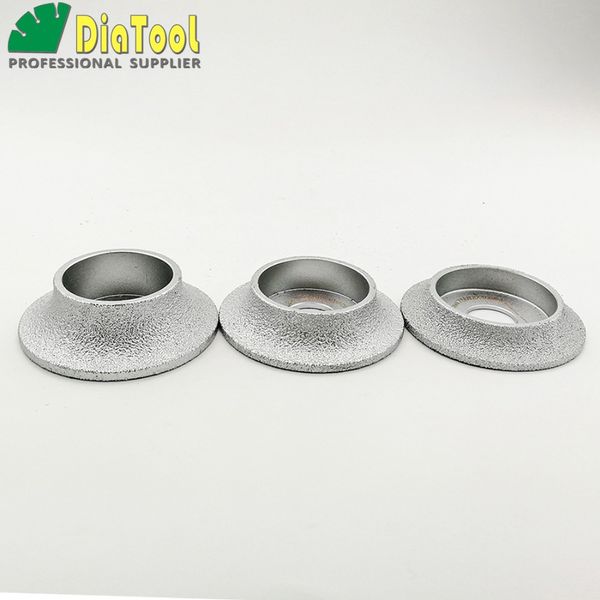 

diatool vacuum brazed diamond grinding wheel demi-bullnose edge profile diameter 3 inches/75mm grinding disc diamond wheel