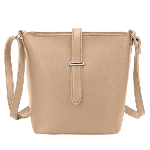 

women's messenger bag one-shoulder bucket bag letter purse mobile fashion simple wild fashion casual leather solid color h1