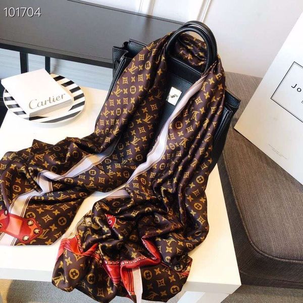 

Fashion Scarves for Women Print Silk Scarf Female 180x90cm long Shawl Bandana for Head Large Hijab Scarfs For Ladies RT663