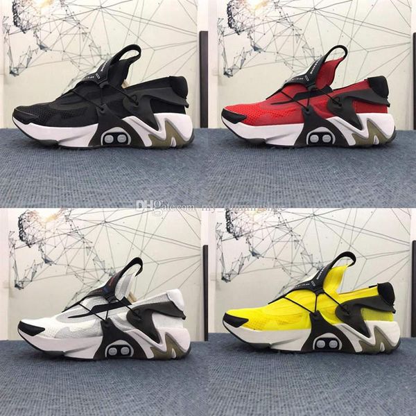 

new adapt huarache racer men running shoes white red black yellow designer huraches brand trainers sports sneakers shoes fashion size 40-45