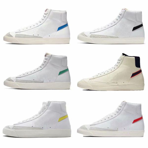 

новое прибытие mid 77 vintage кроссовки для верхнего качества мужчины женщины black white high помощь обучение кроссовки размер 36-44