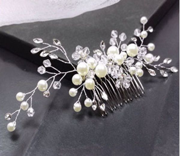 

exquisite handmade bride pearl hair comb13