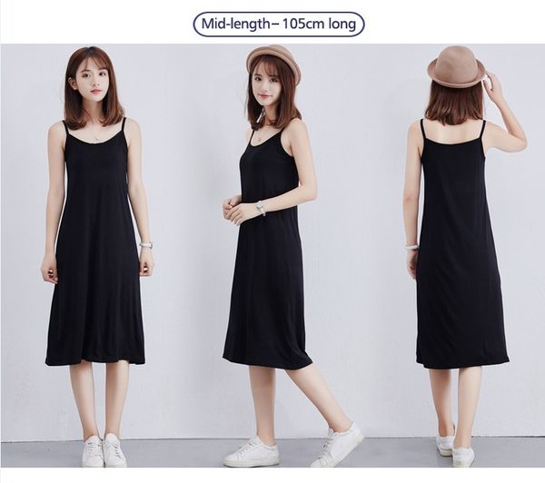 

women's dress fashion 2020 summer new breathable trend casual half-length skirt with letter print pattern suspender dress size -xl, Black;gray