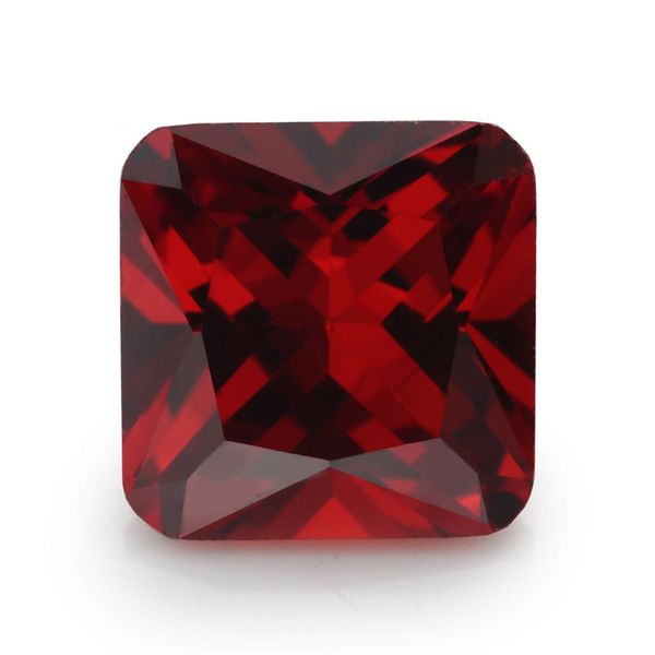 

wholesale 100 pcs/ bag 7*7 mm asscher faceted cut shape 5a loose black square cubic zirconia beads for jewelry diy