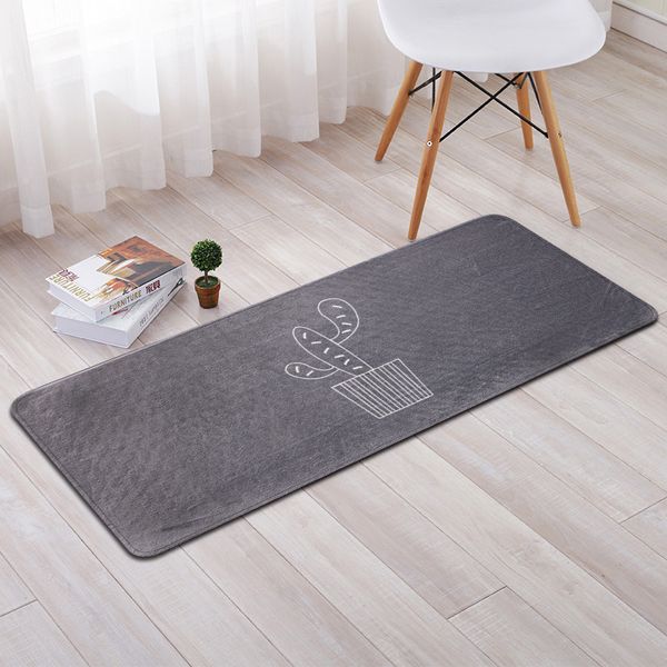 Alfombra de cocina moderna con estampado de cactus, alfombras antideslizantes para sala de estar, balcón, baño, felpudo más barato, tapetes de baño para dormitorio, Tapete212d